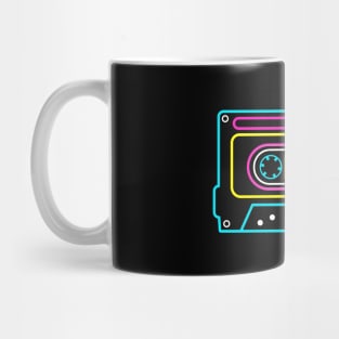 CASSETTE NEON - 90s music collector Mug